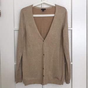 Ann Taylor Gold Cardigan
